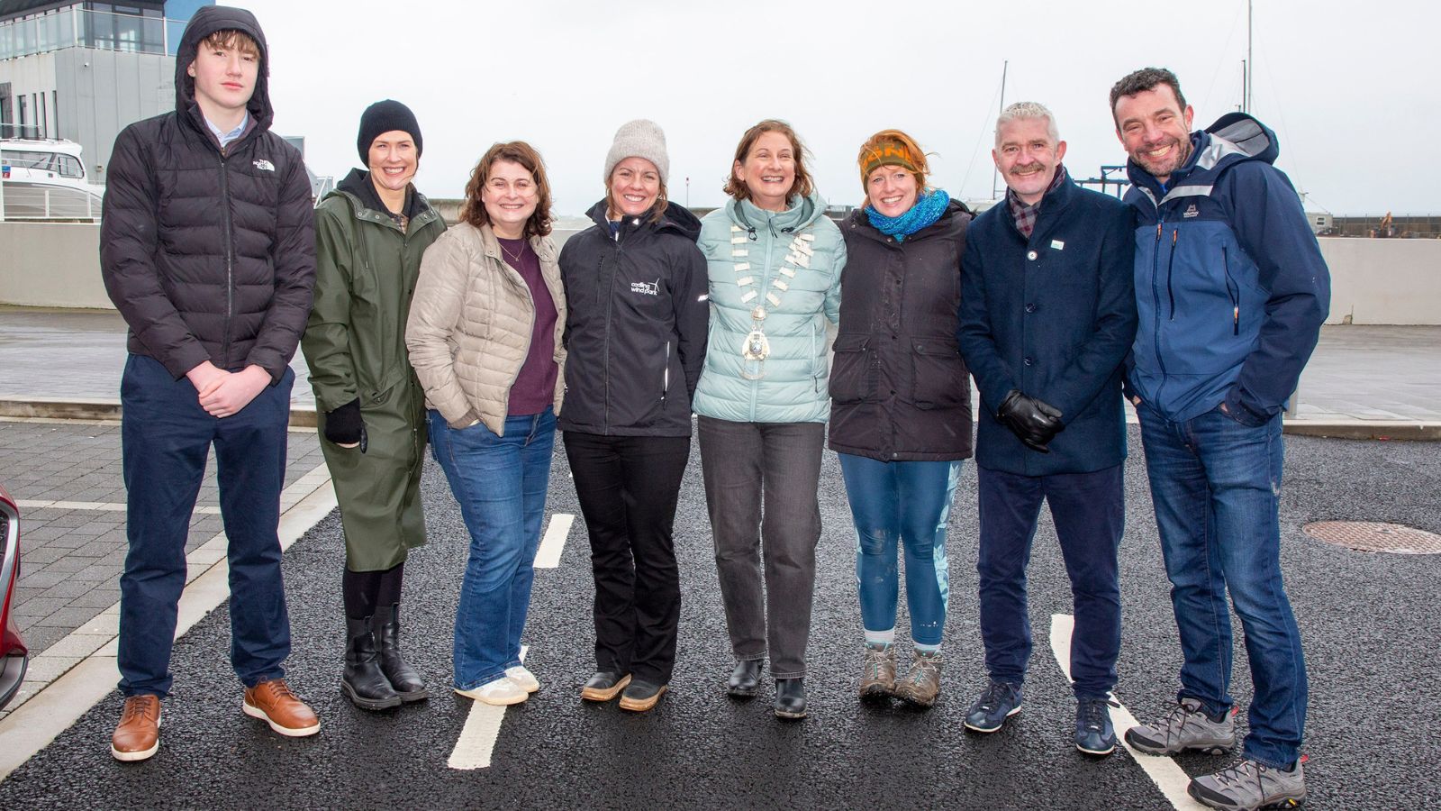 Group of people posing for a photo