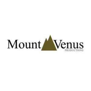Mount Venus Productions logo with a mountain range graphic in the middle